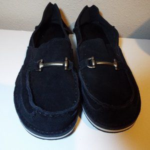 Ariat Black Suede Leather Cruiser Loafers with Horse Bit Hardware Size 10B